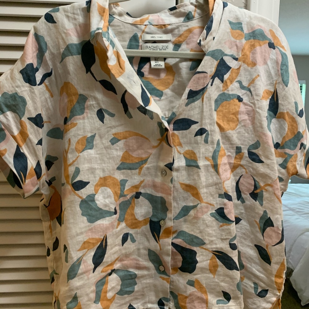 Rachel Zoe 100% linen top